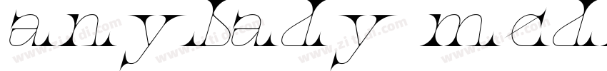 anybady medium itali字体转换
